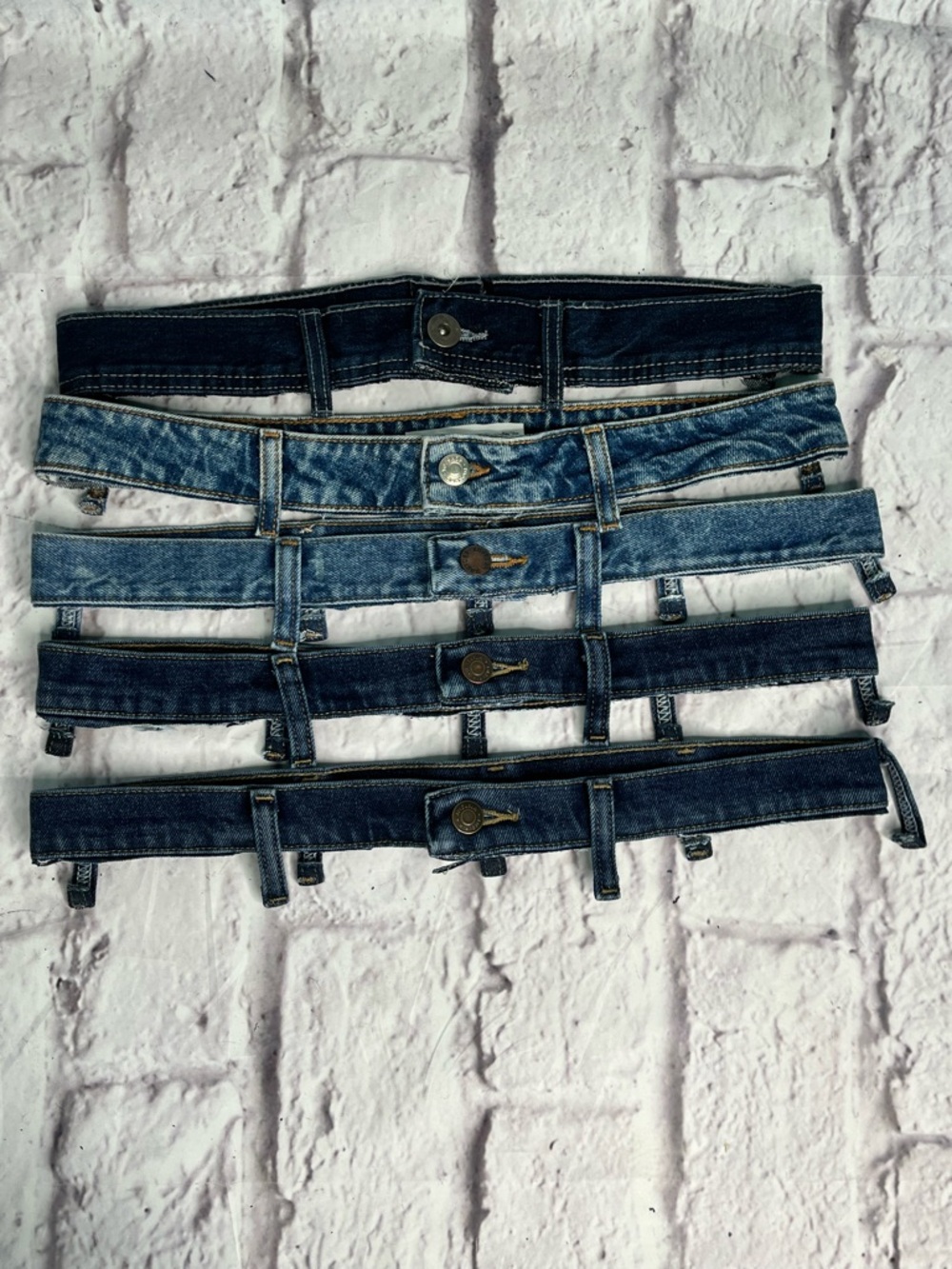 Denim Waistbands Upcycled Fabric for Sewing & DIY